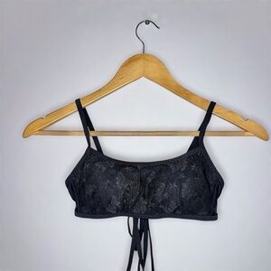 Wild Fable Elegant Black Lace Swim Top